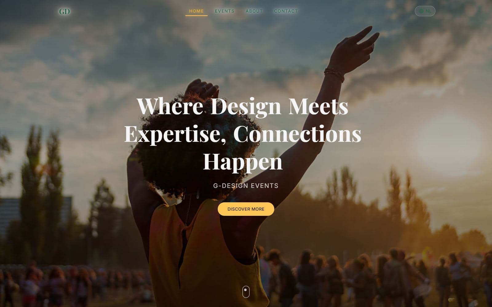 Homepage van G-Design Events